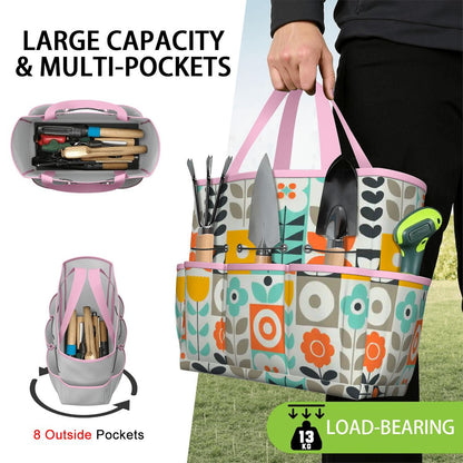 Kate McEnroe New York Scandinavian Mod Floral Mid Century Modern Garden Tool BagGarden Tool BagGUwZMXaOTP