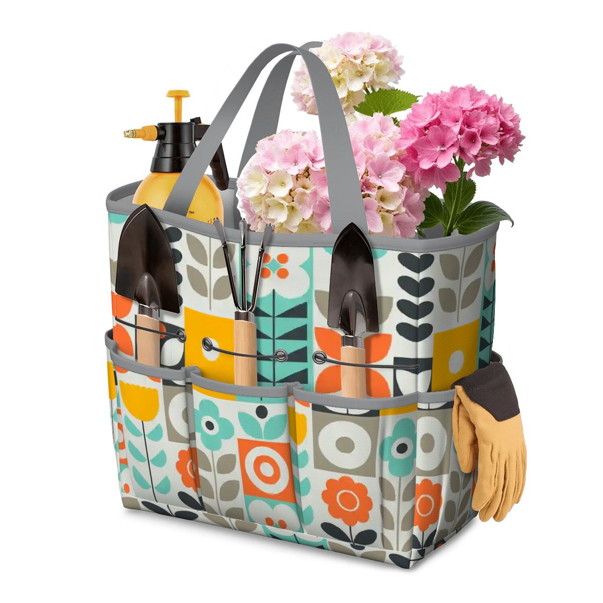 Kate McEnroe New York Scandinavian Mod Floral Mid Century Modern Garden Tool BagGarden Tool BagOYgtJF3qwr