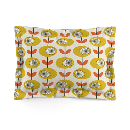 Kate McEnroe New York Scandinavian Mod Floral Pillow Sham, Danish Modern Retro BeddingPillow Shams14173864413908660058