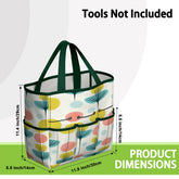 Kate McEnroe New York Scandinavian Modern Abstract Floral Mid Century Garden Tool BagGarden Tool BageOUO4un0lx