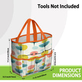 Kate McEnroe New York Scandinavian Modern Abstract Floral Mid Century Garden Tool BagGarden Tool BageOUO4un0lx
