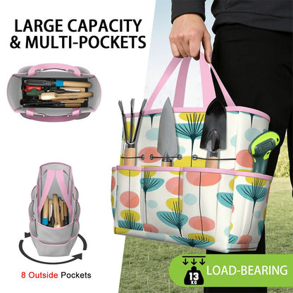 Kate McEnroe New York Scandinavian Modern Abstract Floral Mid Century Garden Tool BagGarden Tool BageOUO4un0lx