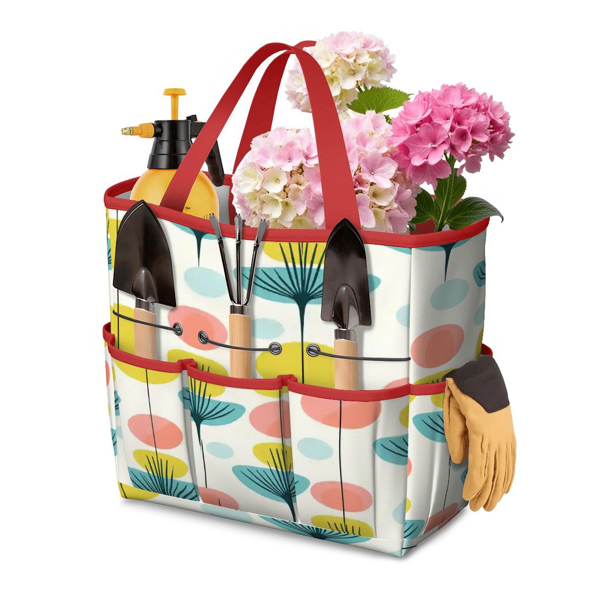 Kate McEnroe New York Scandinavian Modern Abstract Floral Mid Century Garden Tool BagGarden Tool BagX70KLyP9ae