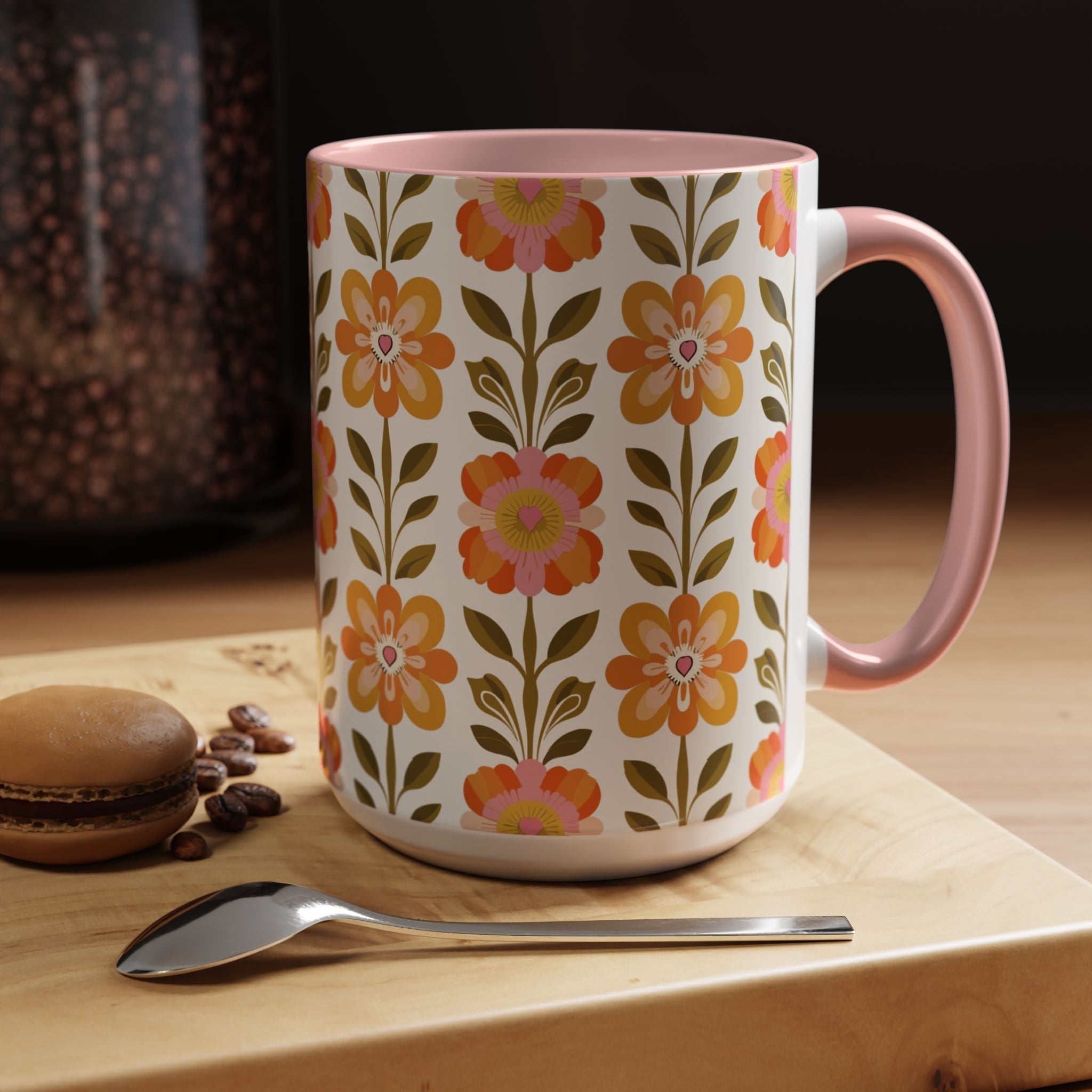 Kate McEnroe New York Scandinavian Modern Danish Floral Accent Coffee MugMugs22565591999048605978