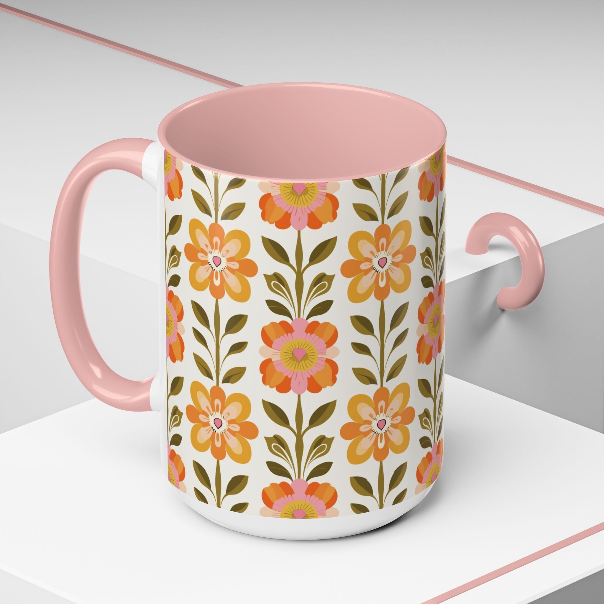 Kate McEnroe New York Scandinavian Modern Danish Floral Accent Coffee MugMugs25347840502689117835