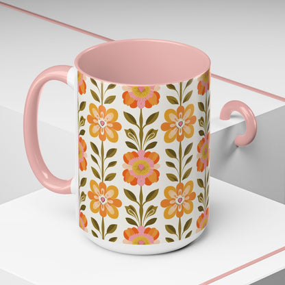 Kate McEnroe New York Scandinavian Modern Danish Floral Accent Coffee MugMugs25347840502689117835