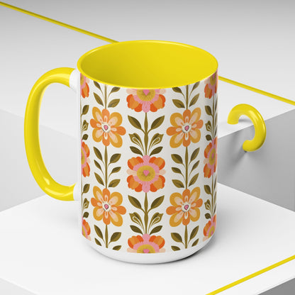 Kate McEnroe New York Scandinavian Modern Danish Floral Accent Coffee MugMugs25347840502689117835