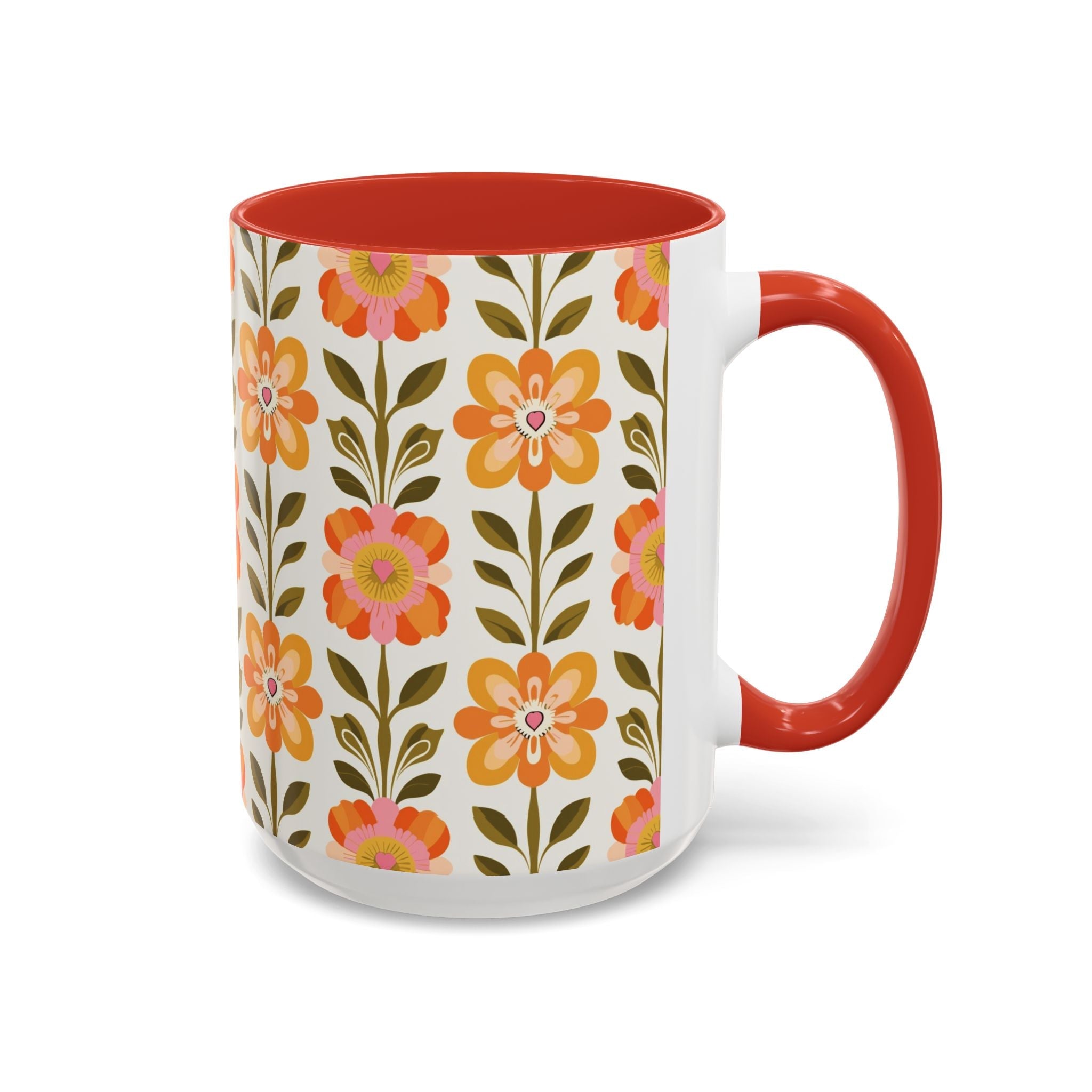Kate McEnroe New York Scandinavian Modern Danish Floral Accent Coffee MugMugs25347840502689117835