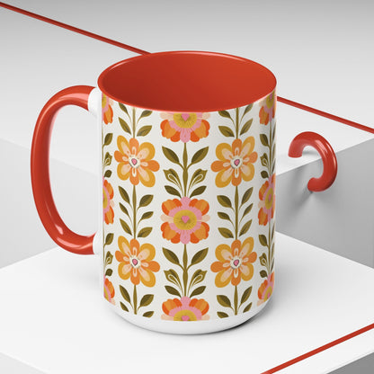 Kate McEnroe New York Scandinavian Modern Danish Floral Accent Coffee MugMugs25347840502689117835