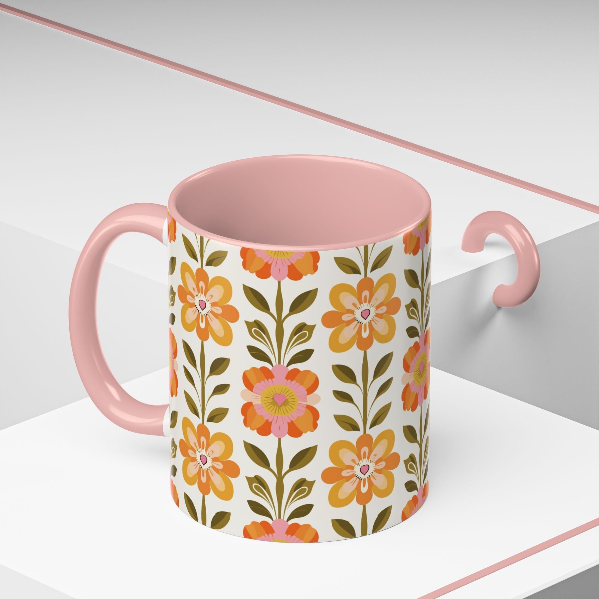 Kate McEnroe New York Scandinavian Modern Danish Floral Accent Coffee MugMugs25347840502689117835