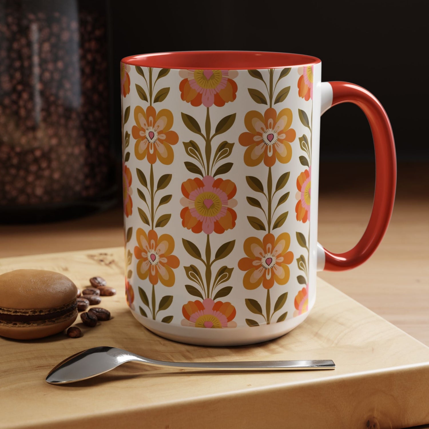 Kate McEnroe New York Scandinavian Modern Danish Floral Accent Coffee MugMugs32093414062823416791
