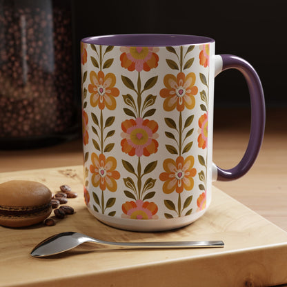 Kate McEnroe New York Scandinavian Modern Danish Floral Accent Coffee MugMugs55509556322947990003