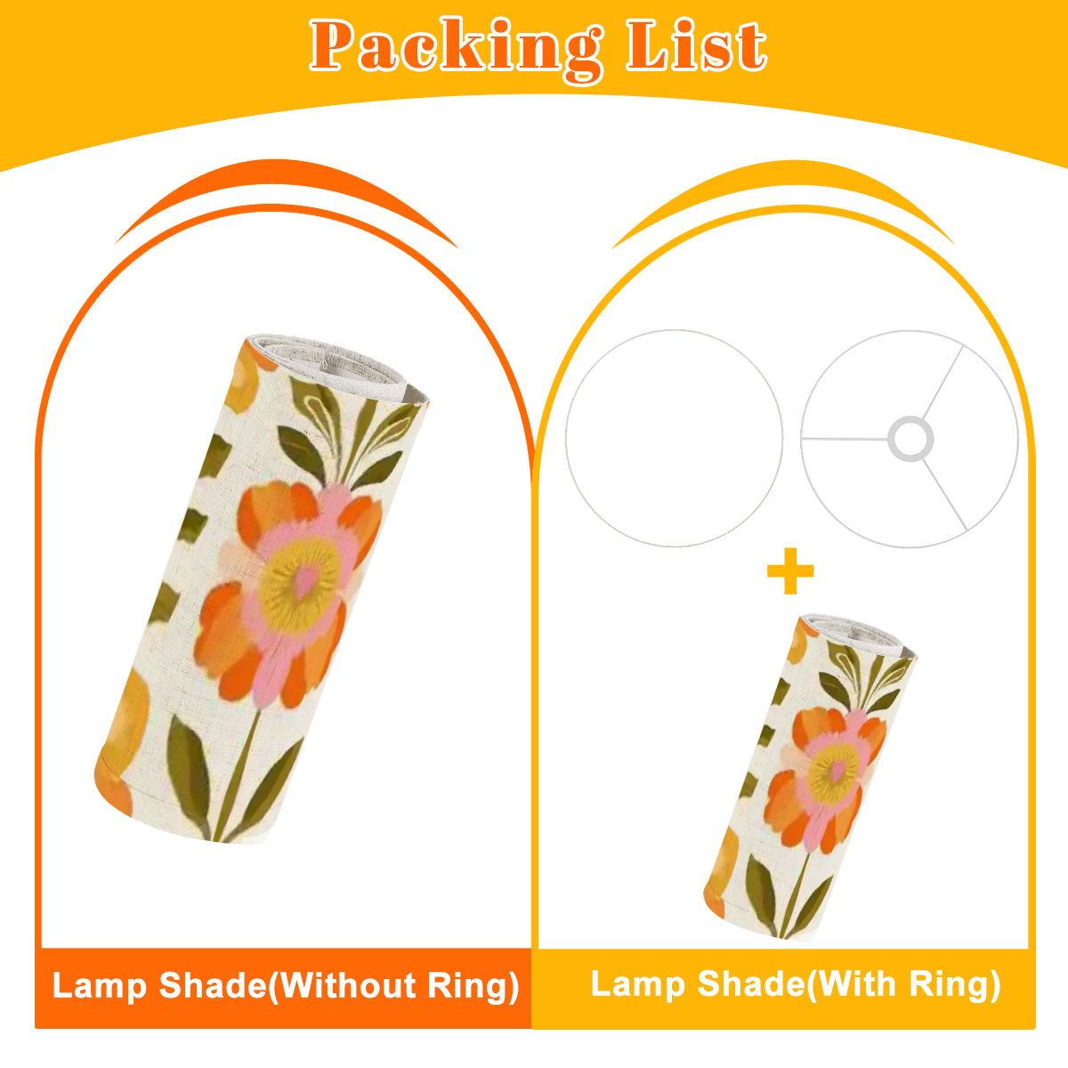 Kate McEnroe New York Scandinavian Modern Danish Floral Arc Lamp Shade, Mid Century Drum ShadeLamp ShadesYlhT6qDaDX