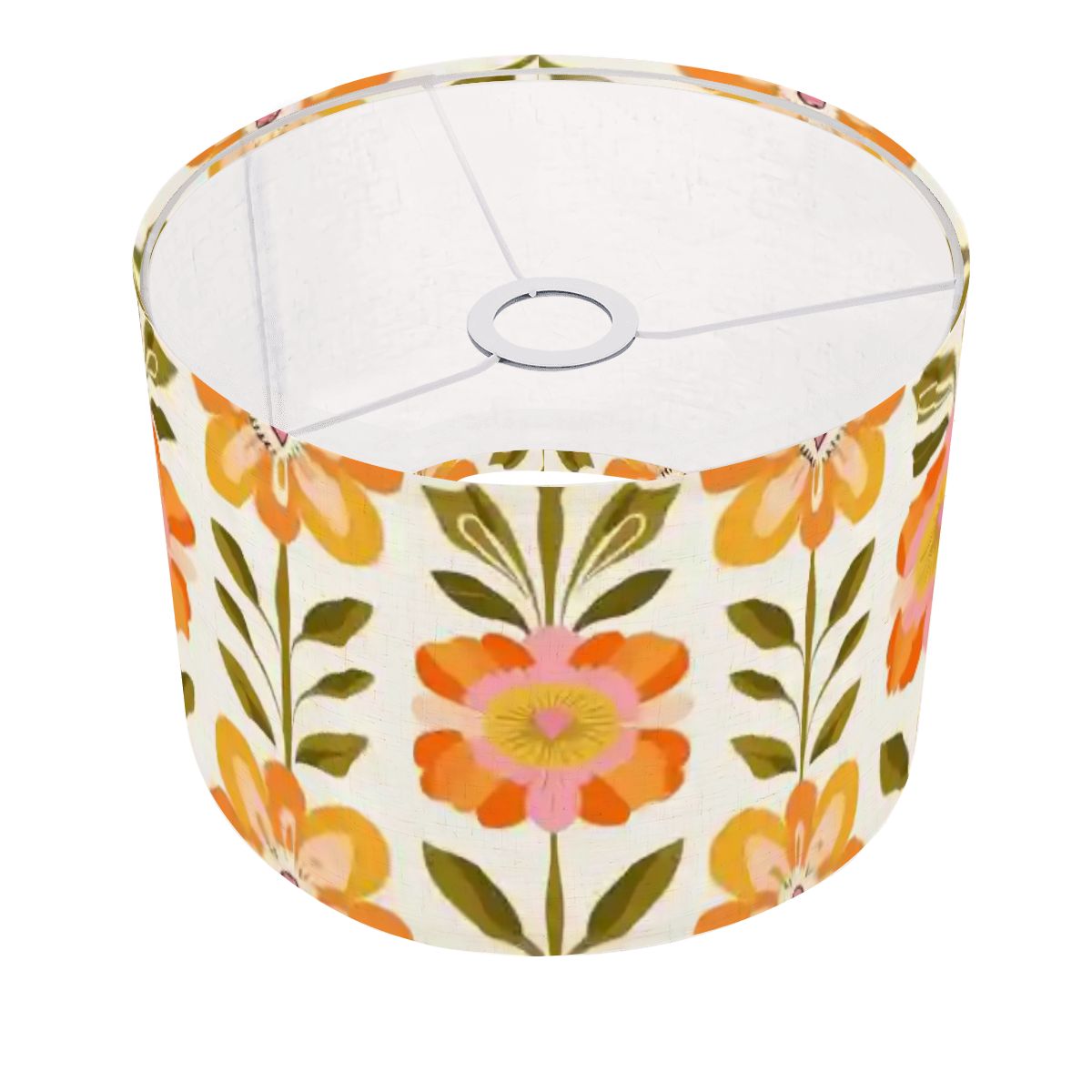 Kate McEnroe New York Scandinavian Modern Danish Floral Arc Lamp Shade, Mid Century Drum ShadeLamp ShadesYlhT6qDaDX