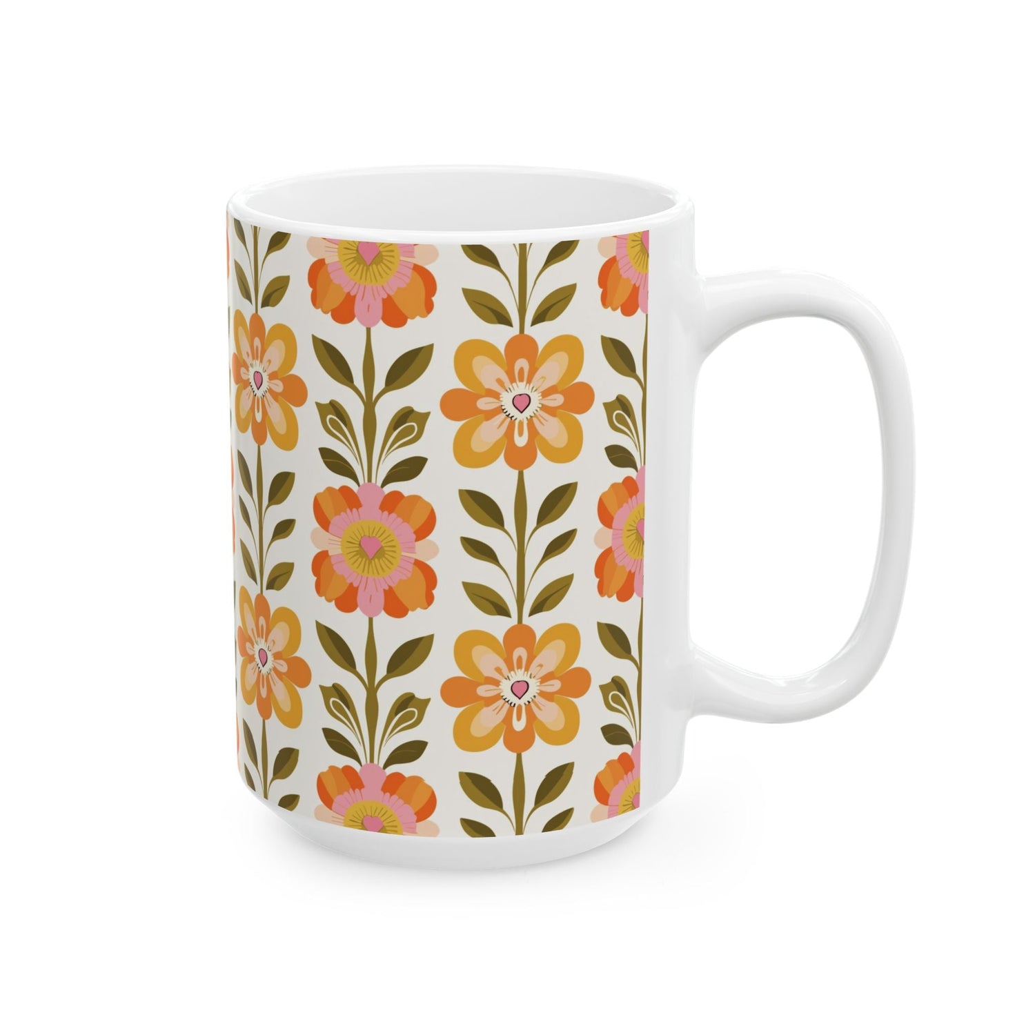 Kate McEnroe New York Scandinavian Modern Danish Floral Coffee MugMugs13018183531976099822