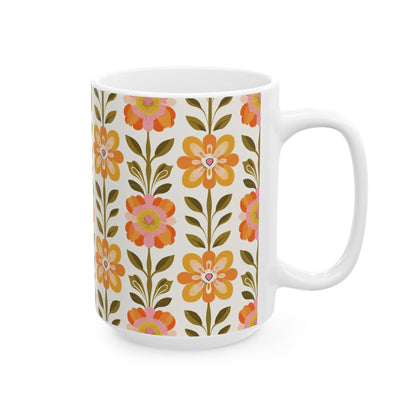 Kate McEnroe New York Scandinavian Modern Danish Floral Coffee MugMugs13018183531976099822