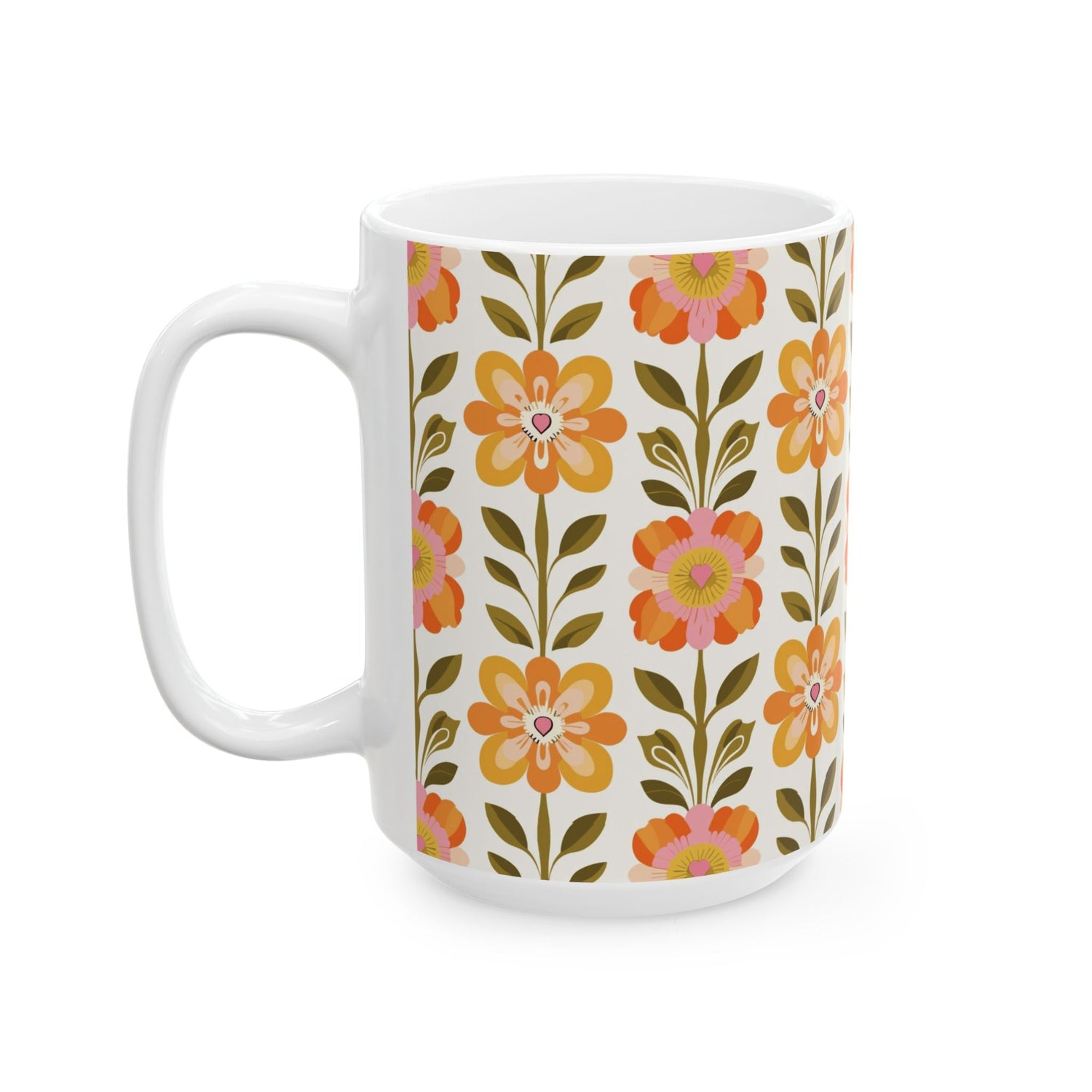 Kate McEnroe New York Scandinavian Modern Danish Floral Coffee MugMugs13018183531976099822