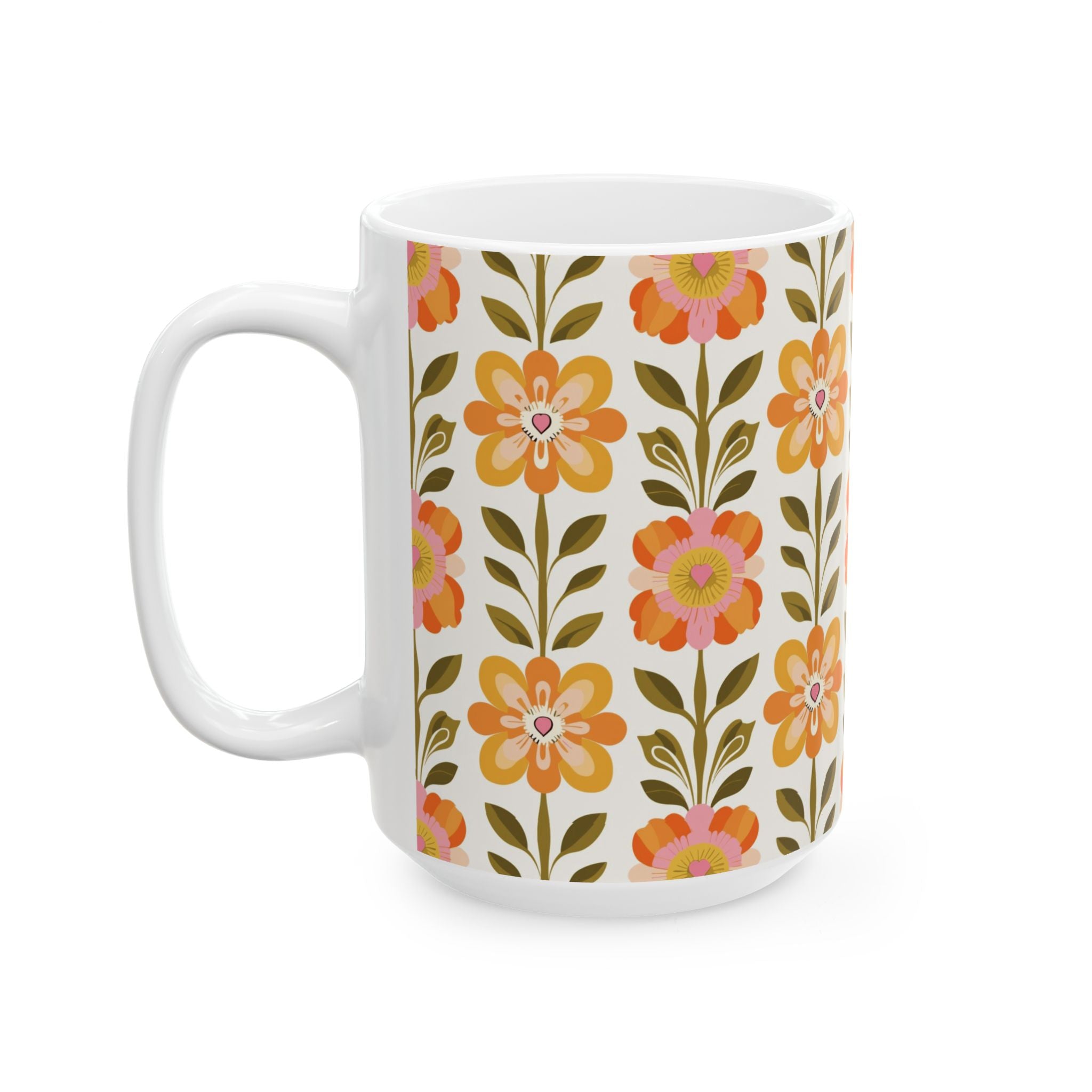Kate McEnroe New York Scandinavian Modern Danish Floral Coffee MugMugs13018183531976099822