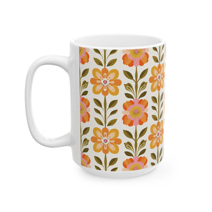 Kate McEnroe New York Scandinavian Modern Danish Floral Coffee MugMugs13018183531976099822