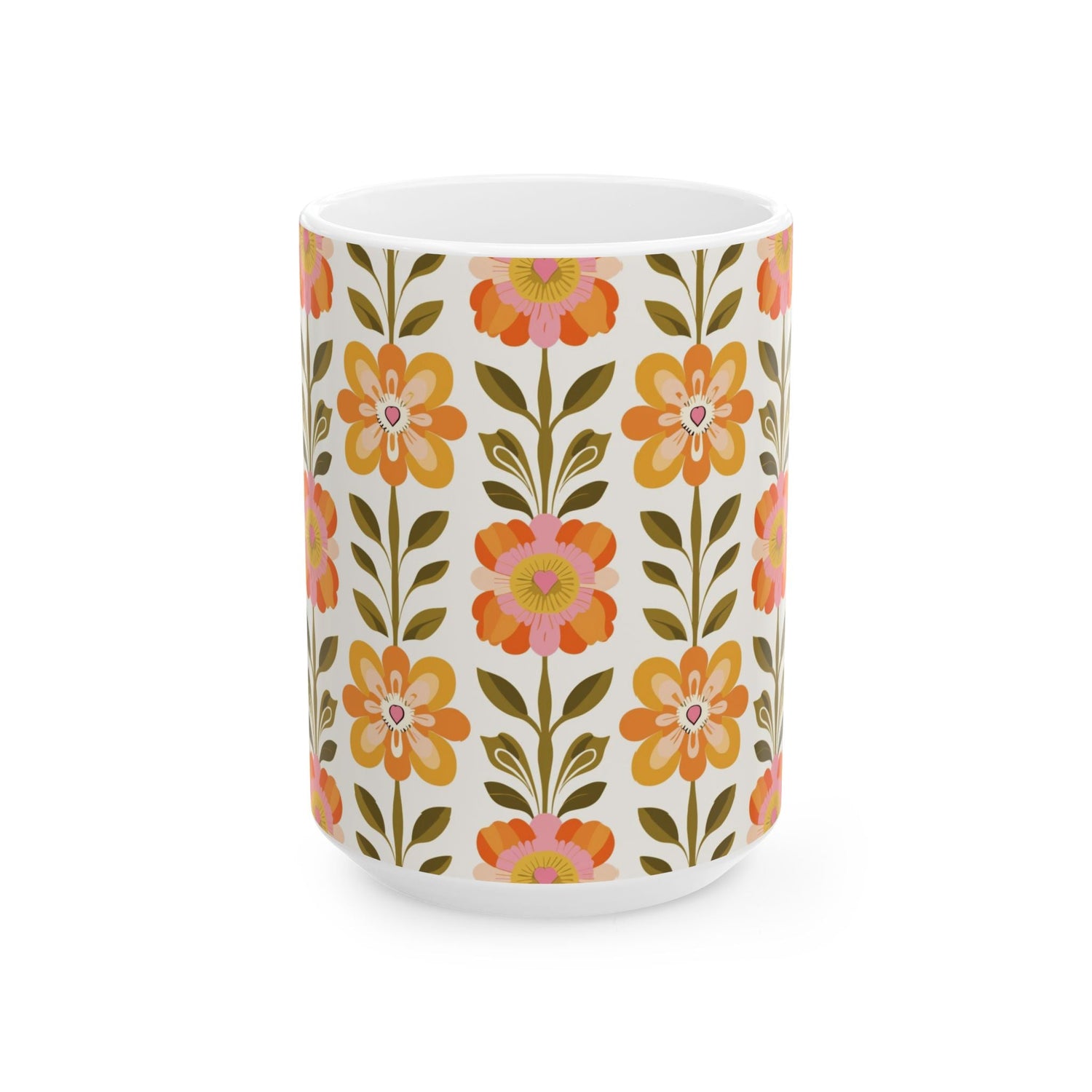 Kate McEnroe New York Scandinavian Modern Danish Floral Coffee MugMugs13018183531976099822