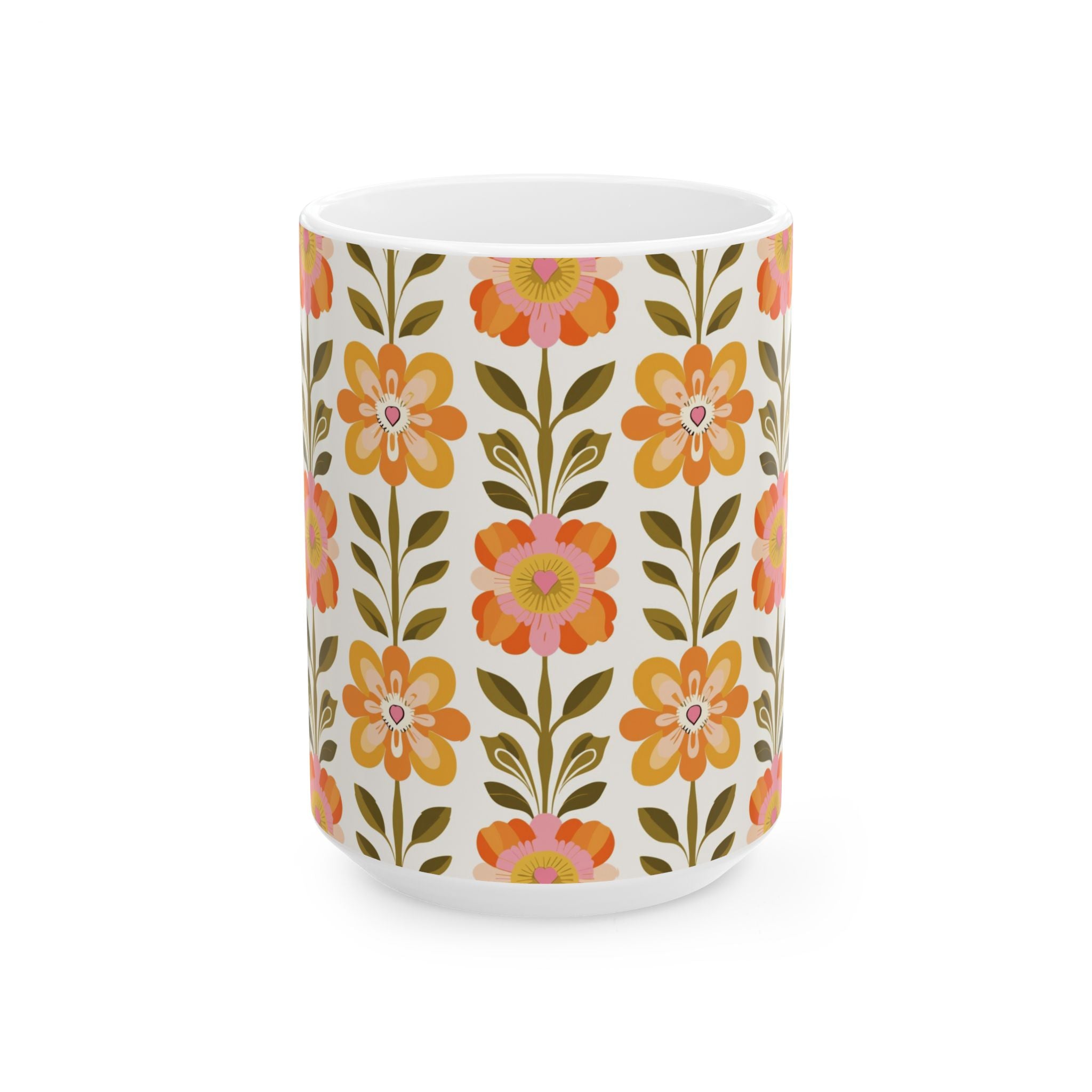 Kate McEnroe New York Scandinavian Modern Danish Floral Coffee MugMugs13018183531976099822