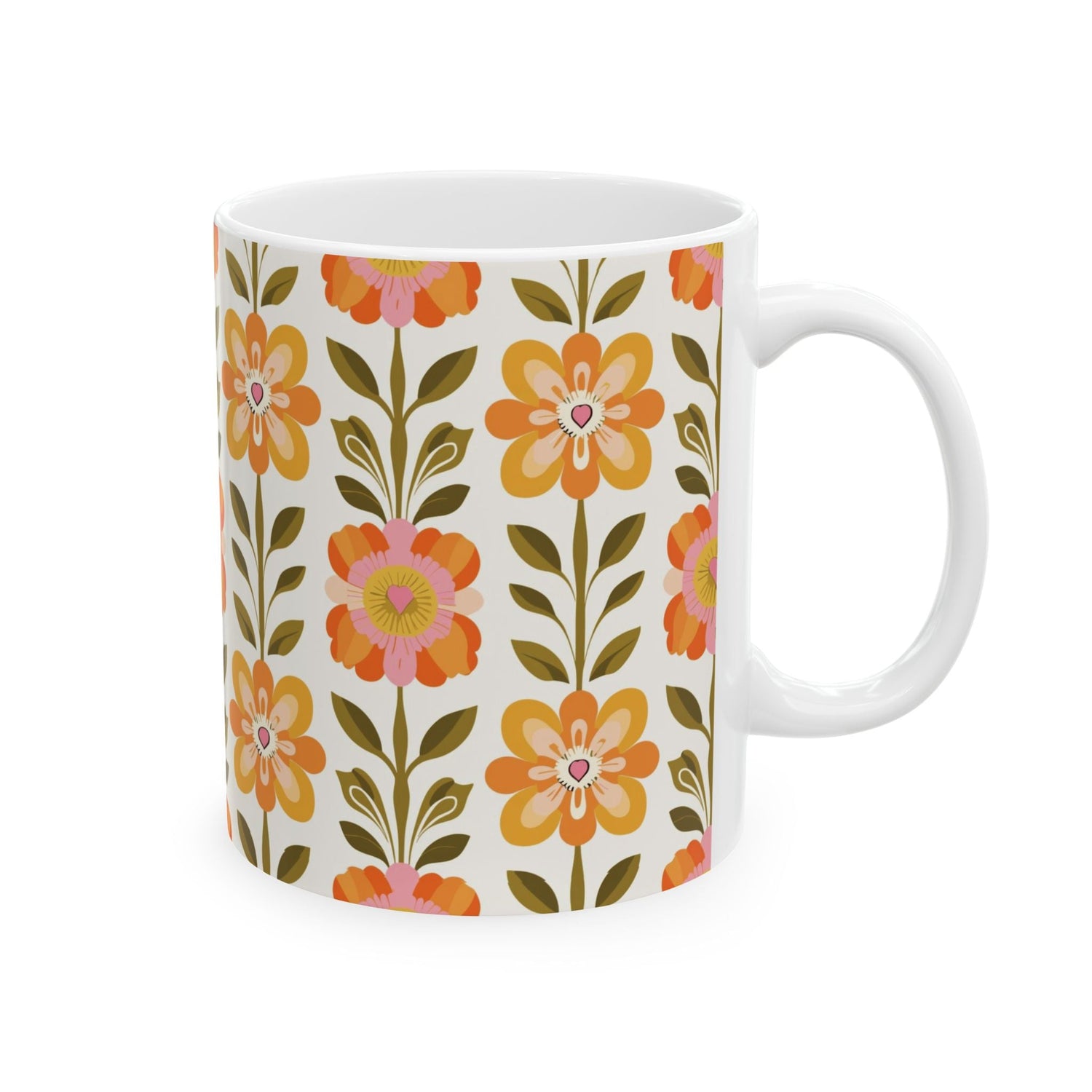 Kate McEnroe New York Scandinavian Modern Danish Floral Coffee MugMugs13018183531976099822