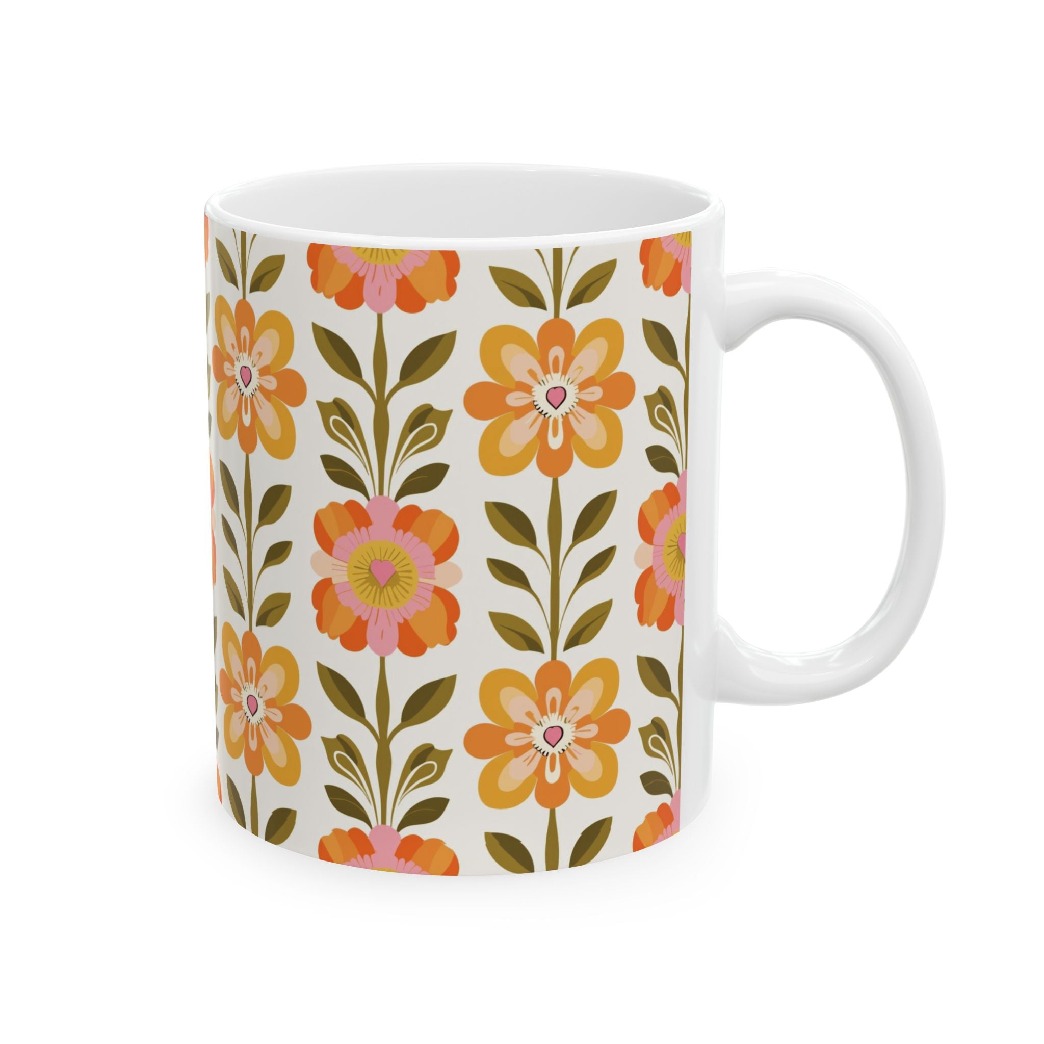 Kate McEnroe New York Scandinavian Modern Danish Floral Coffee MugMugs13018183531976099822