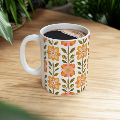 Kate McEnroe New York Scandinavian Modern Danish Floral Coffee MugMugs13018183531976099822