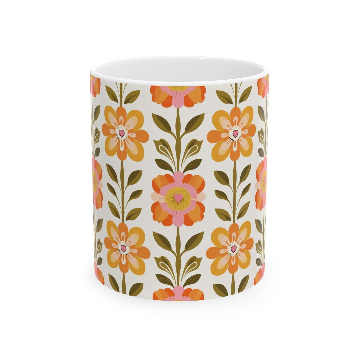 Kate McEnroe New York Scandinavian Modern Danish Floral Coffee MugMugs13018183531976099822