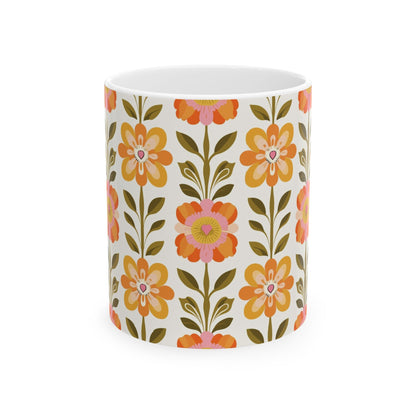 Kate McEnroe New York Scandinavian Modern Danish Floral Coffee MugMugs13018183531976099822