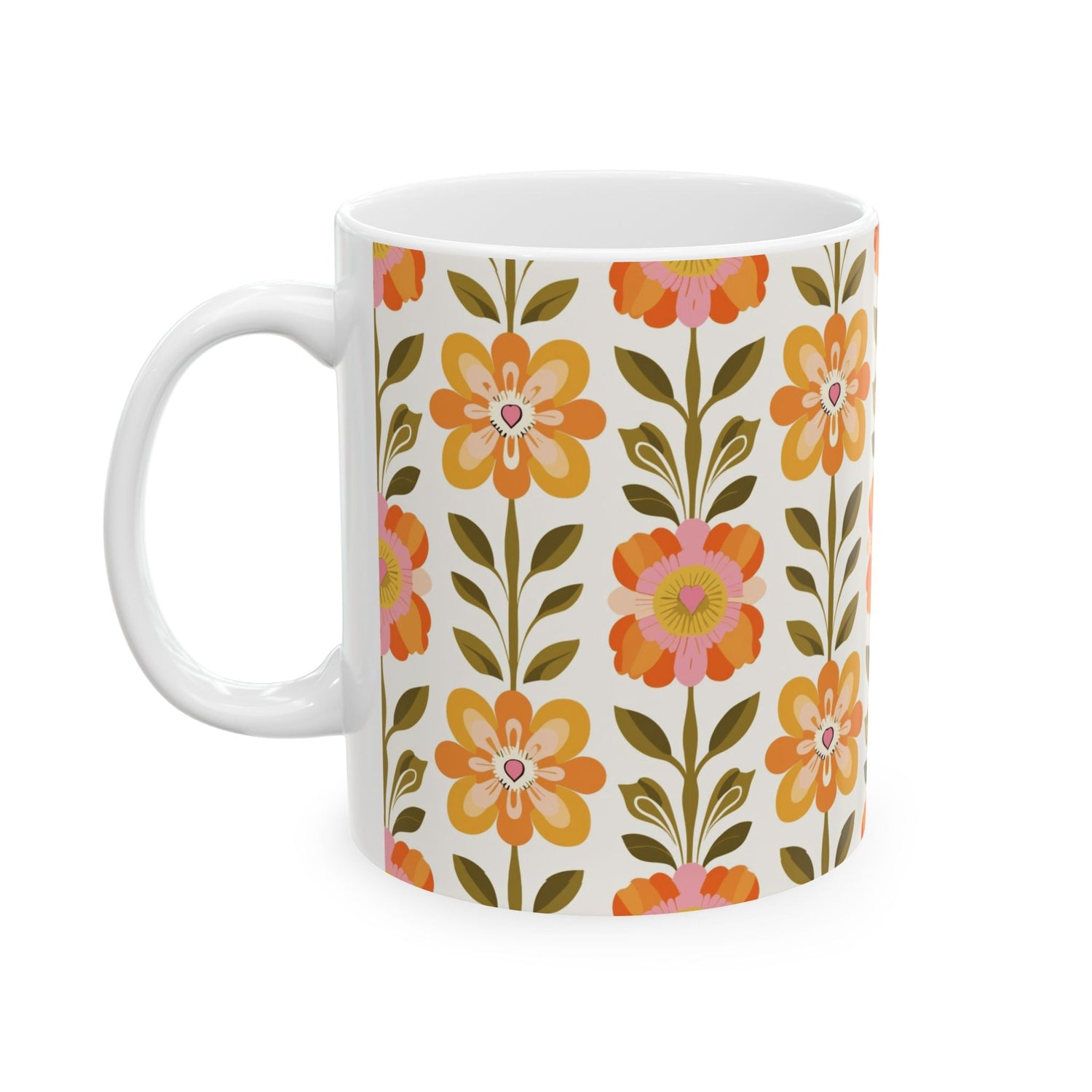 Kate McEnroe New York Scandinavian Modern Danish Floral Coffee MugMugs13018183531976099822