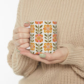 Kate McEnroe New York Scandinavian Modern Danish Floral Coffee MugMugs16802404579377562213