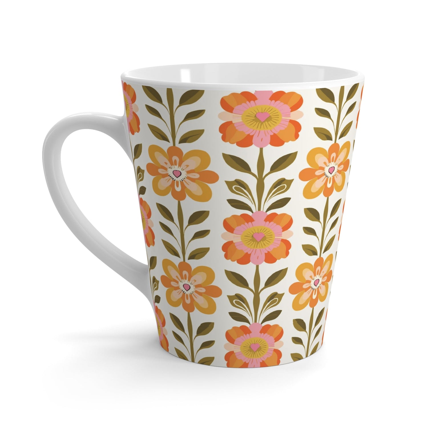 Kate McEnroe New York Scandinavian Modern Danish Floral Latte MugMugs20841003236552011396
