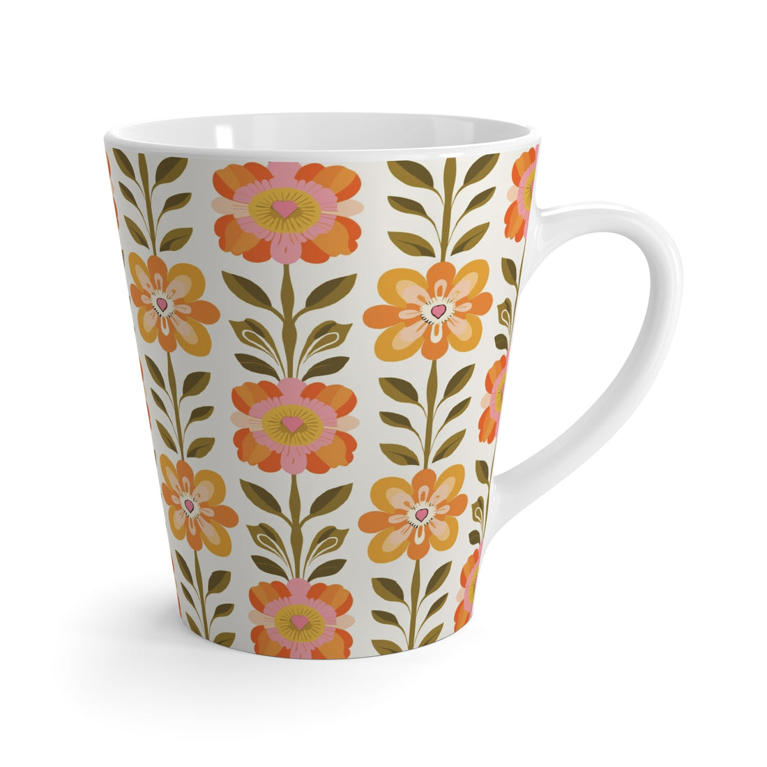 Kate McEnroe New York Scandinavian Modern Danish Floral Latte MugMugs20841003236552011396