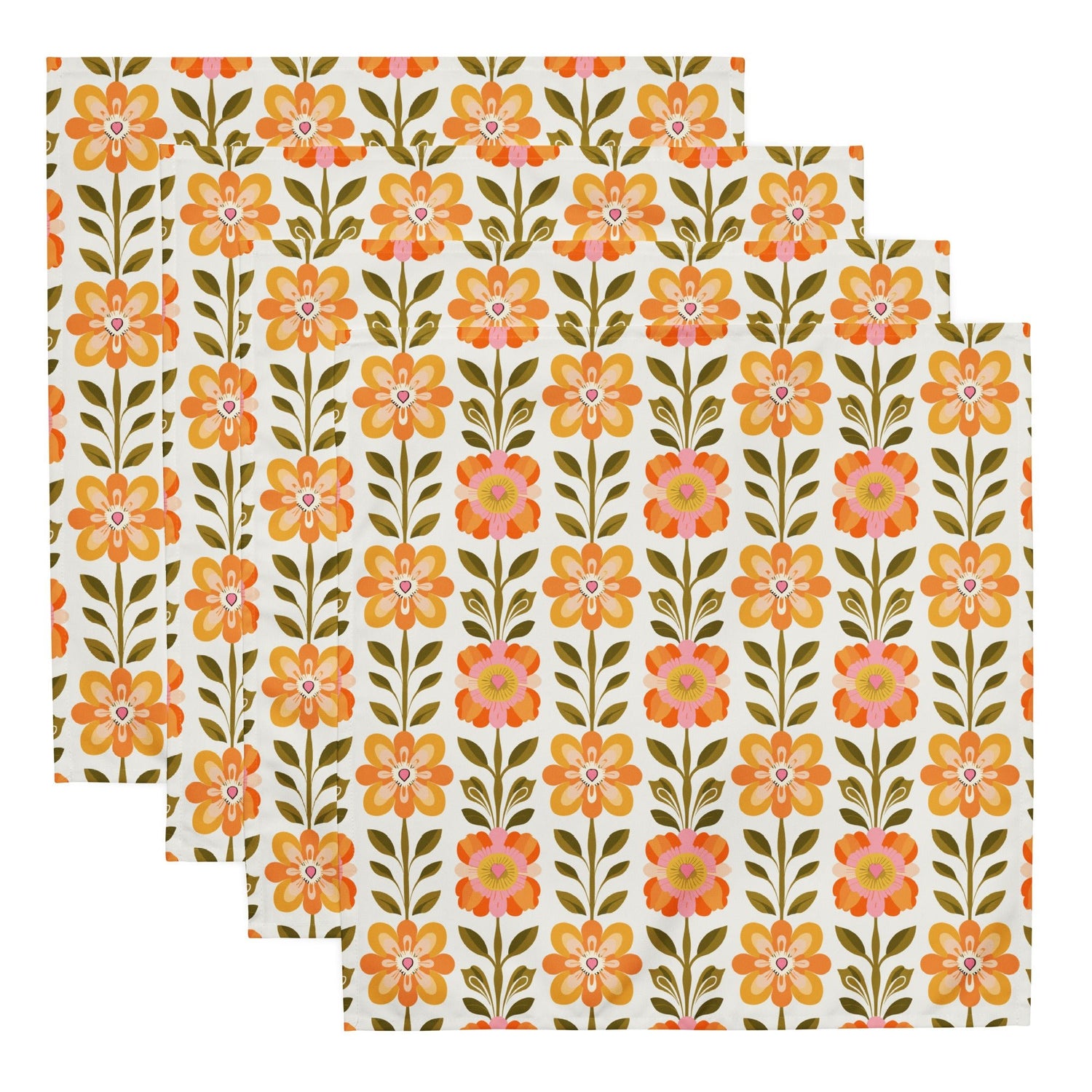 Kate McEnroe New York Scandinavian Modern Danish Floral Napkins Set of 4Napkins7460598_17399