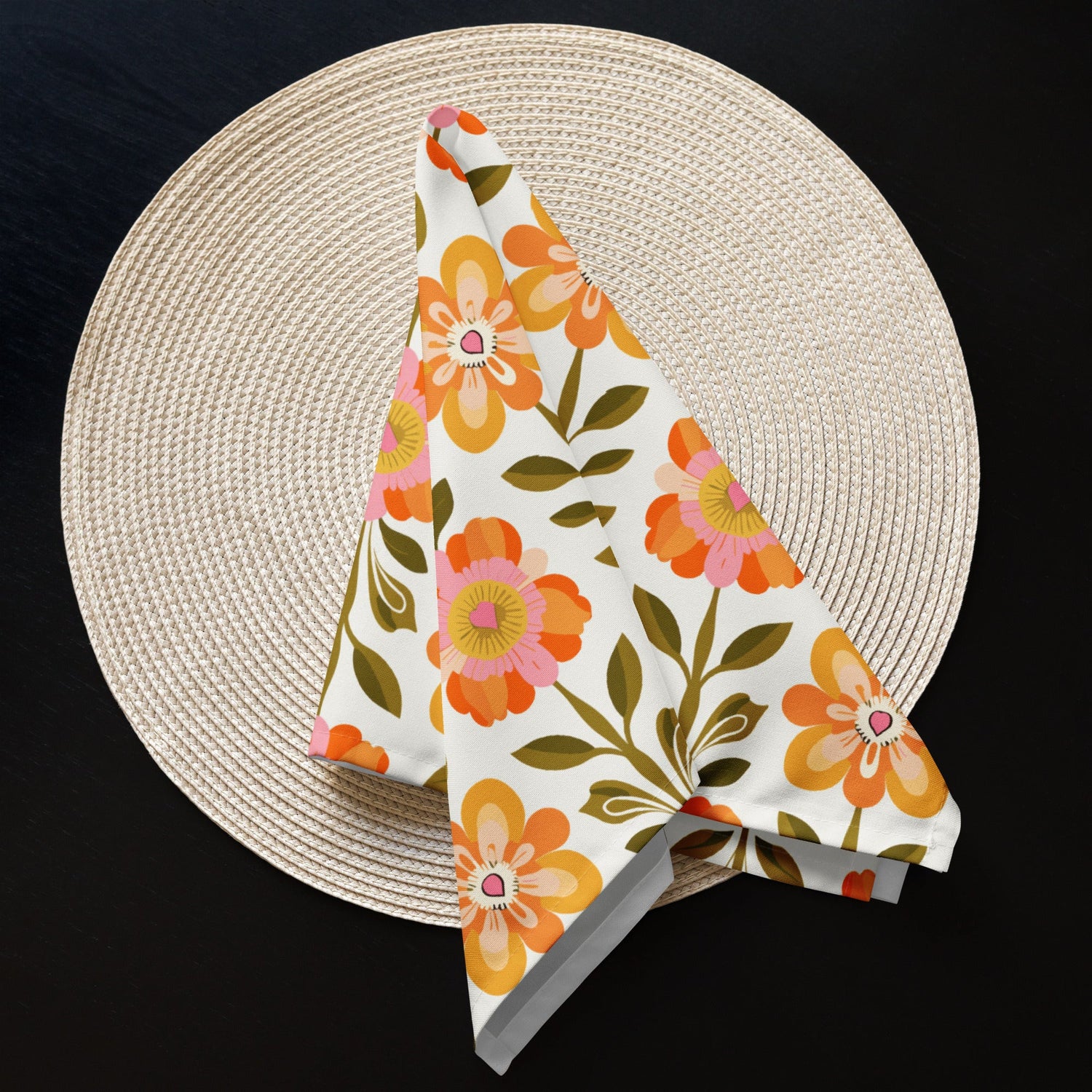 Kate McEnroe New York Scandinavian Modern Danish Floral Napkins Set of 4Napkins7460598_17399