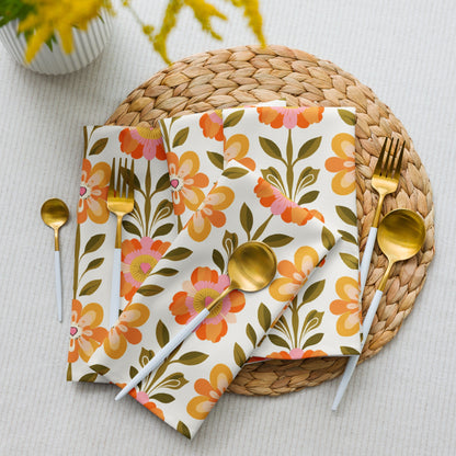Kate McEnroe New York Scandinavian Modern Danish Floral Napkins Set of 4Napkins7460598_17399