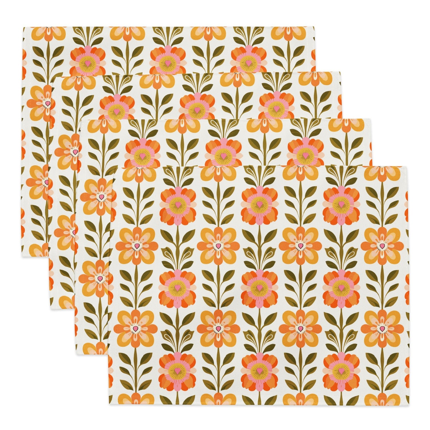 Kate McEnroe New York Scandinavian Modern Danish Floral Placemat Set of 4Placemats5265415_17484