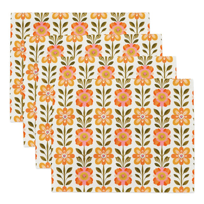 Kate McEnroe New York Scandinavian Modern Danish Floral Placemat Set of 4Placemats5265415_17484
