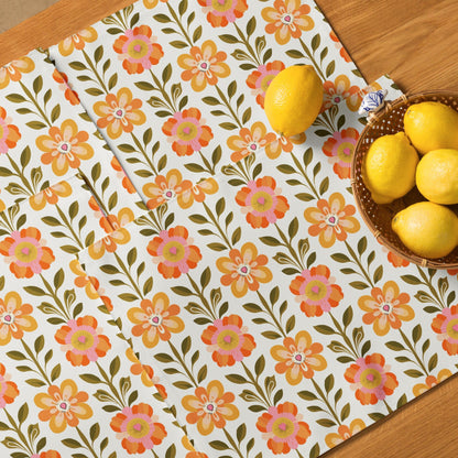 Kate McEnroe New York Scandinavian Modern Danish Floral Placemat Set of 4Placemats5265415_17484
