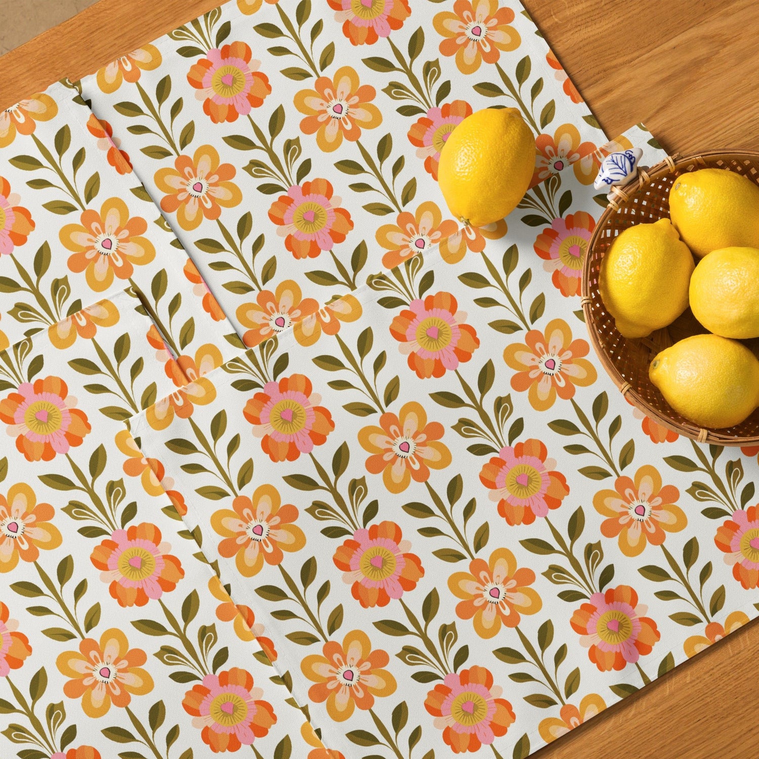 Kate McEnroe New York Scandinavian Modern Danish Floral Placemat Set of 4Placemats5265415_17484