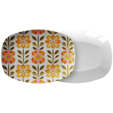 Kate McEnroe New York Scandinavian Modern Danish Floral Serving PlatterServing PlattersSMD - FLR - PLTR - 01