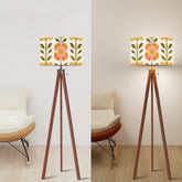 Kate McEnroe New York Scandinavian Modern Danish Floral Tripod Lamp Shade, Mid Century Drum ShadeLamp Shadesp5qaQlTDRB