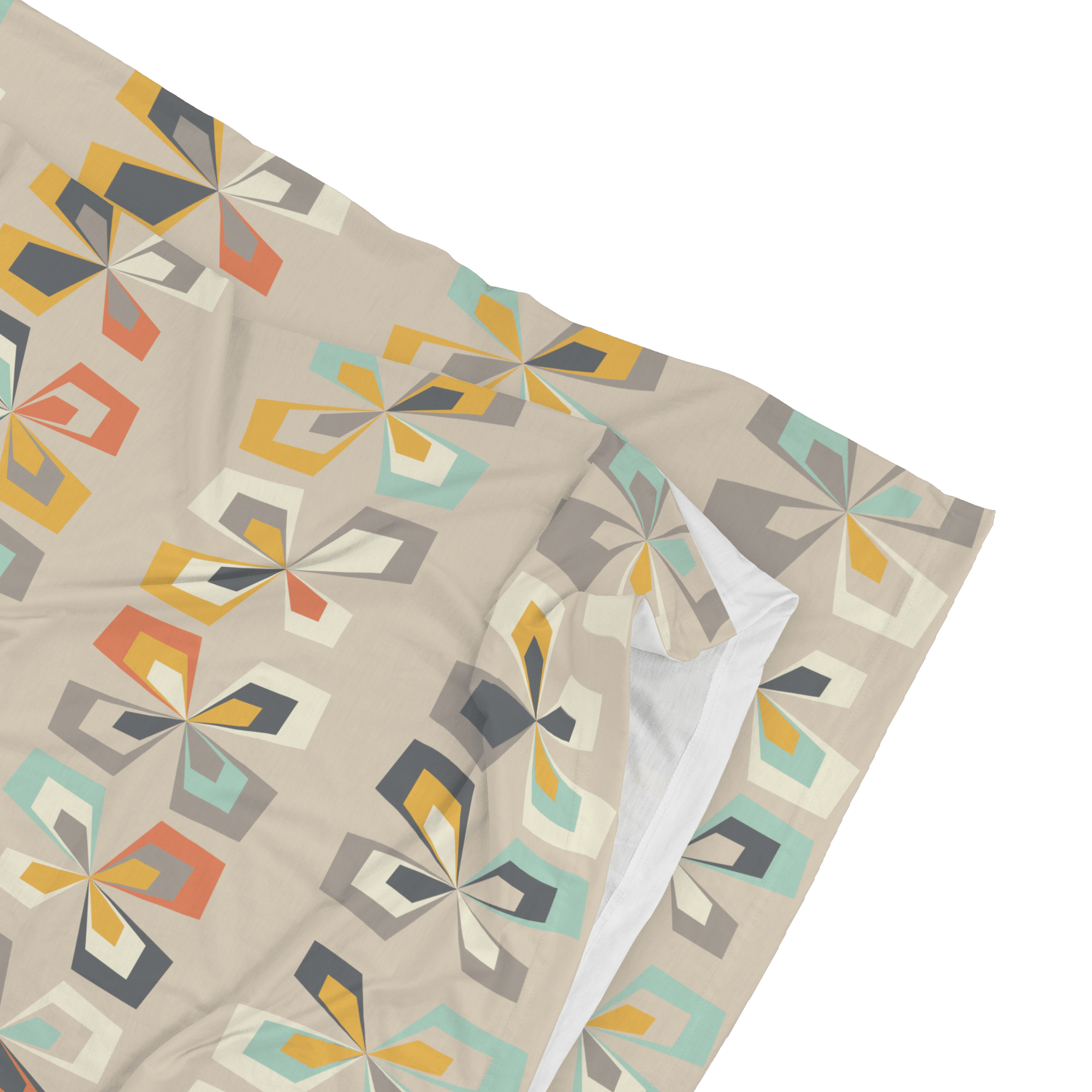 Kate McEnroe New York Scandinavian Modern Pillowcase, Danish Geometric Floral Retro BeddingPillowcases1250