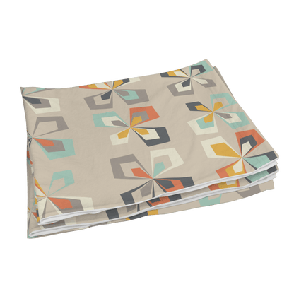 Kate McEnroe New York Scandinavian Modern Pillowcase, Danish Geometric Floral Retro BeddingPillowcases1250
