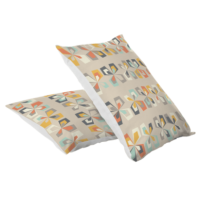 Kate McEnroe New York Scandinavian Modern Pillowcase, Danish Geometric Floral Retro BeddingPillowcases1250