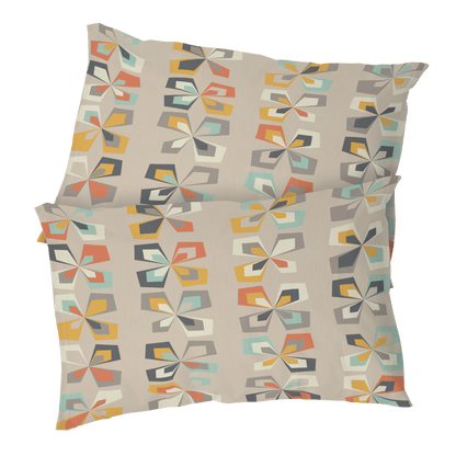 Kate McEnroe New York Scandinavian Modern Pillowcase, Danish Geometric Floral Retro BeddingPillowcases1250