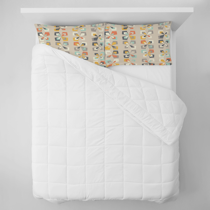 Kate McEnroe New York Scandinavian Modern Pillowcase, Danish Geometric Floral Retro BeddingPillowcases1250