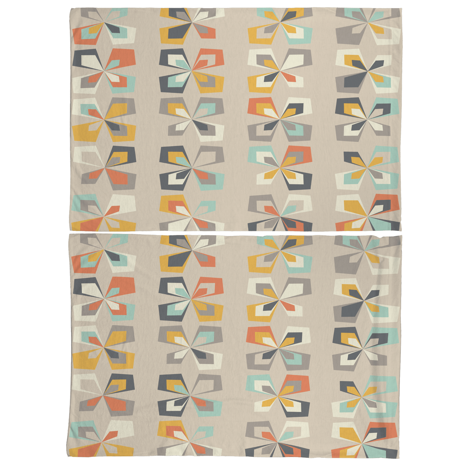 Kate McEnroe New York Scandinavian Modern Pillowcase, Danish Geometric Floral Retro BeddingPillowcases1250