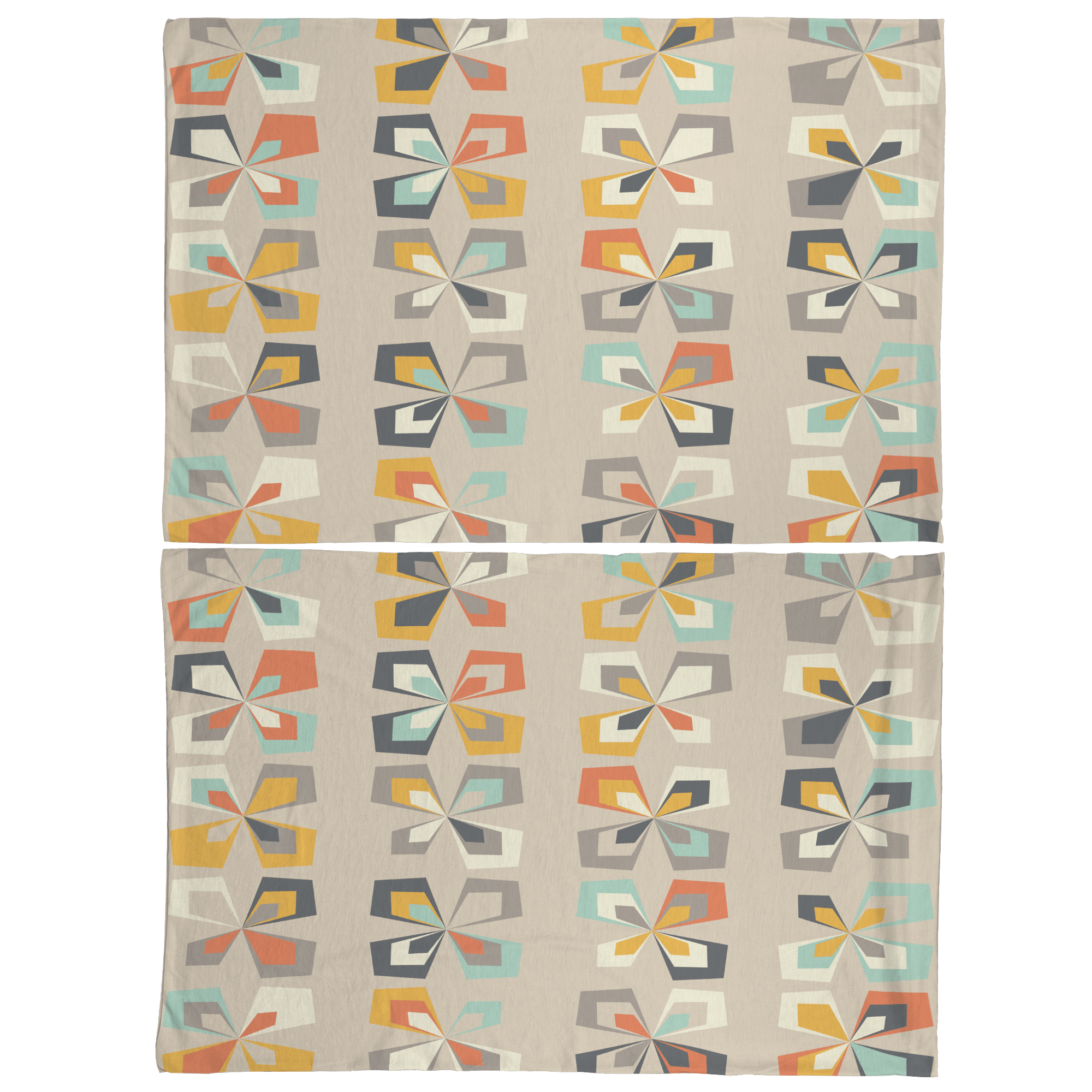 Kate McEnroe New York Scandinavian Modern Pillowcase, Danish Geometric Floral Retro BeddingPillowcases1250